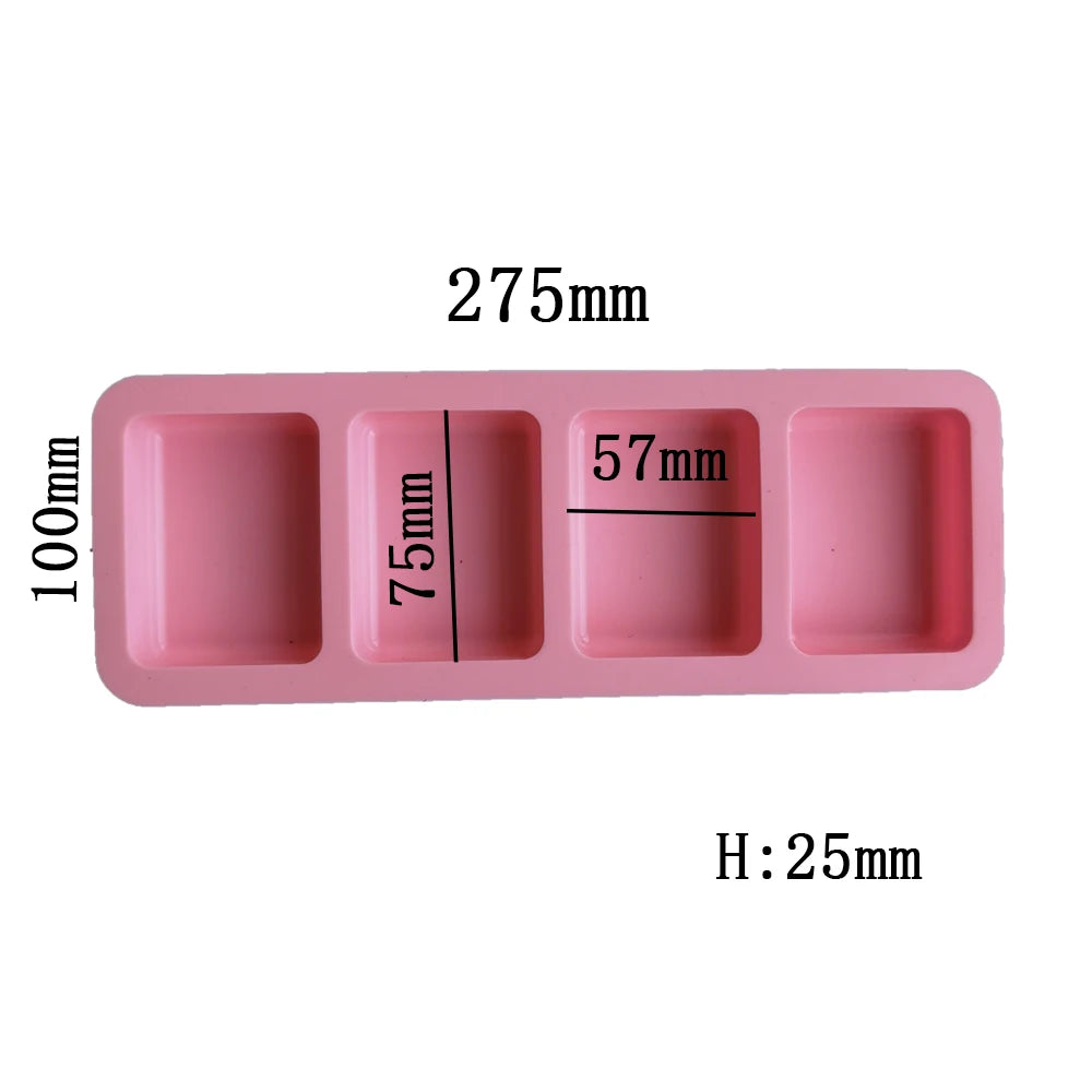 moules savon silicone rose bleu vert modernes couvercle multifonctionnels bricolage fabrication