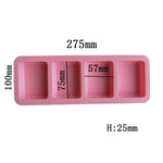 moules savon silicone rose bleu vert modernes couvercle multifonctionnels bricolage fabrication