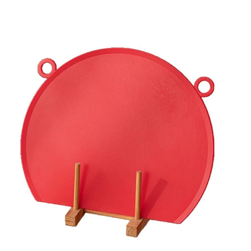 planche découper moderne rouge violet noir anneaux 29cm 35cm
