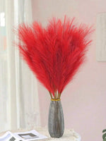 plumes artificielles rouges naturelles fluffy 35cm 20cm 55cm extérieur decoration mariage 10pcs 20pcs