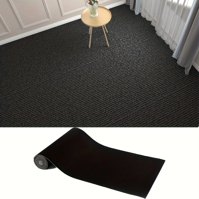 tapis adhésif gris texture tissée antidérapant moderne intérieur maison cuisine salle bain