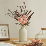 vase moderne fleurs séchées pivoine beige anniversaire mariage décoration intérieure festive baby shower
