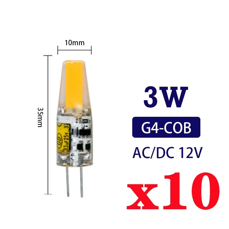 ampoules led g4 g9 e14 3w 6w blanc chaud jaune modernes lustre chambre 20000h