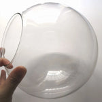 abat jour verre transparent moderne diamètre 13cm 15cm 18cm 20cm 25cm