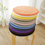 coussin chaise tissé moderne confortable 25cm 35cm beige bleu clair vert rose jaune gris