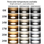 Spot LED blanc moderne 10W 14W 17W 20W 24W 6W câble adaptateur