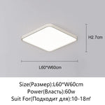 plafonnier led carré blanc ultra fin moderne luminaire salon chambre salle manger