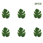 feuilles artificielles tropicales vert doré décoration moderne mariage anniversaire extérieur verte naturelle ludaua hawaïen