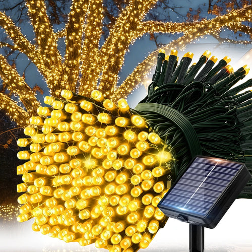 guirlande lumineuse solaire extérieur blanc chaud led jardin terrasse décoration cour mariage étanche piquet
