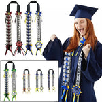 rubans graduation class of 2026 décoration voiture broches festives opaques rouges verts or