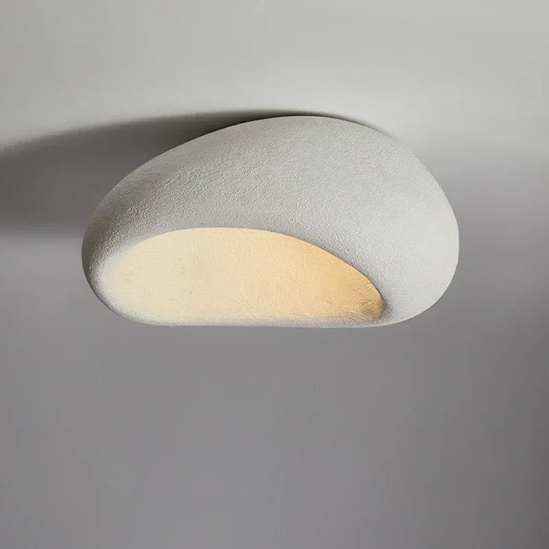 lampe moderne gris clair texture granulée vis fixée lumière chaude 249 2000 lumens