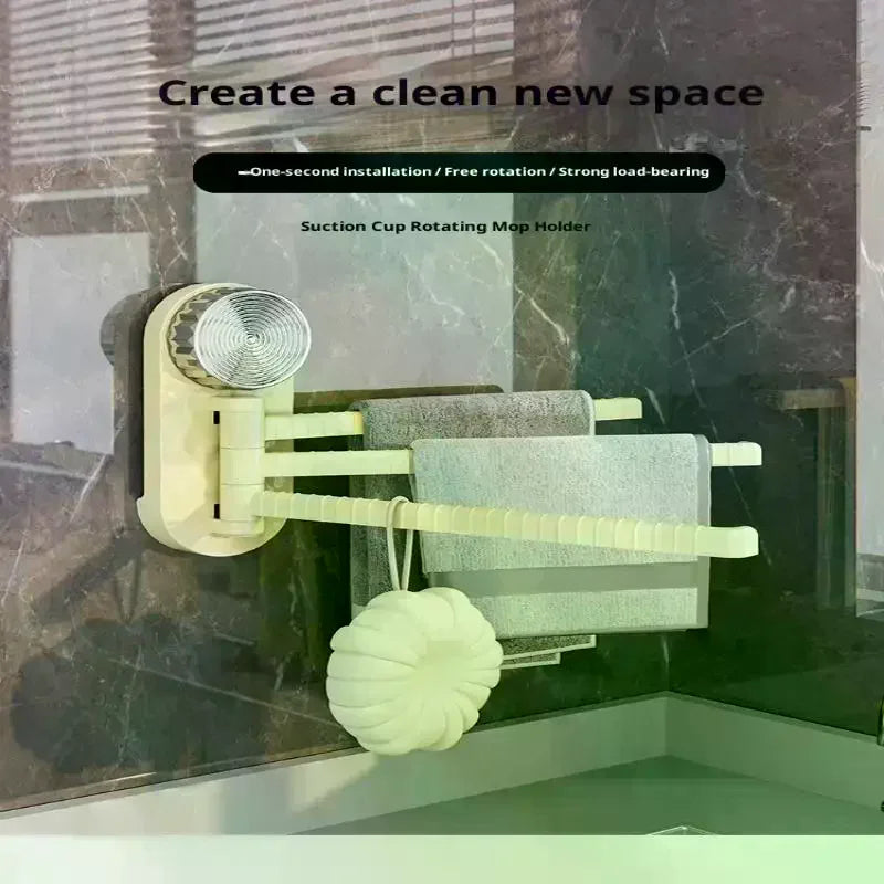 porte serviettes rotatif ventouse support balai serviettes pliées moderne minimaliste