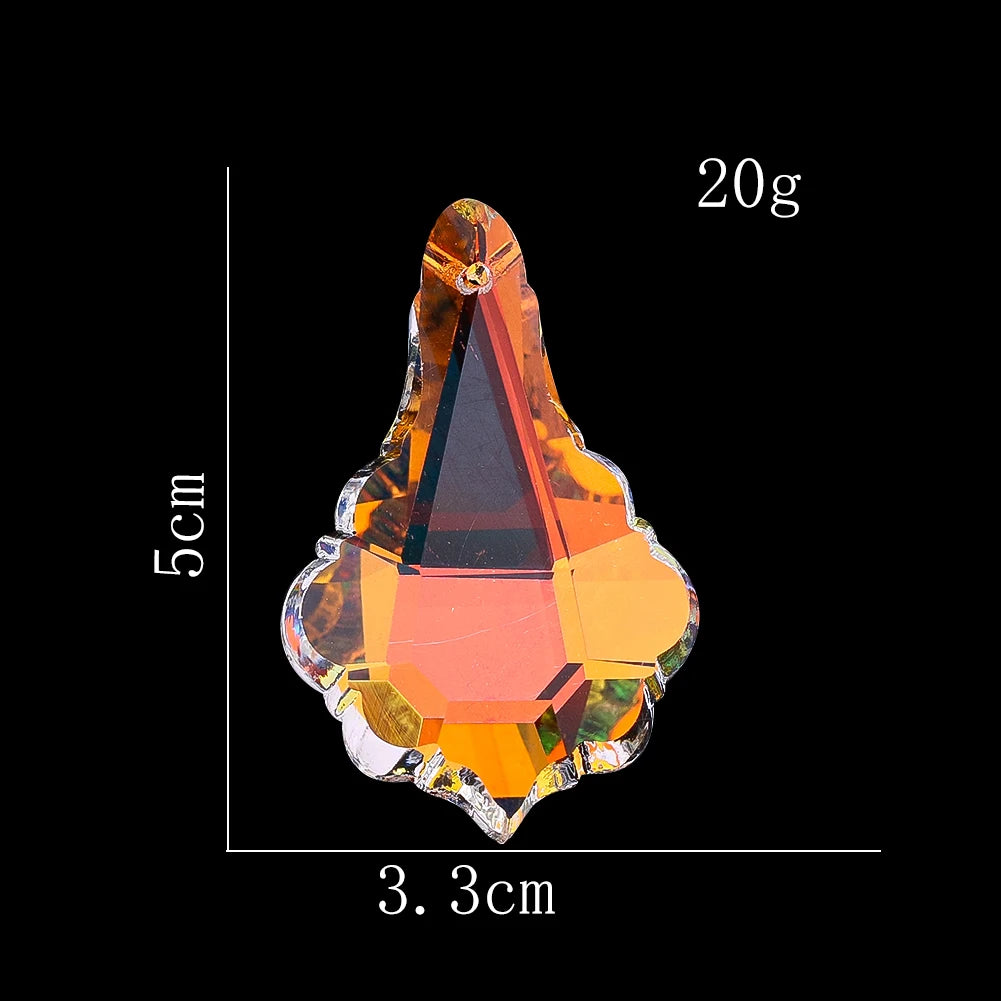 pendants décoratifs cristal transparent arc ciel facettes modernes élégants anti oiseaux
