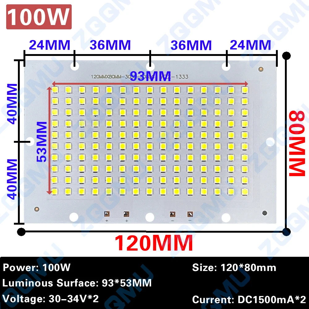 carte circuit imprimé aluminium projecteur led smd 2835 plaque diode haute puissance