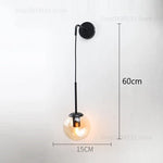 lampe murale moderne or transparent fixée mur ampoule led 220v 249lm 3ans garantie