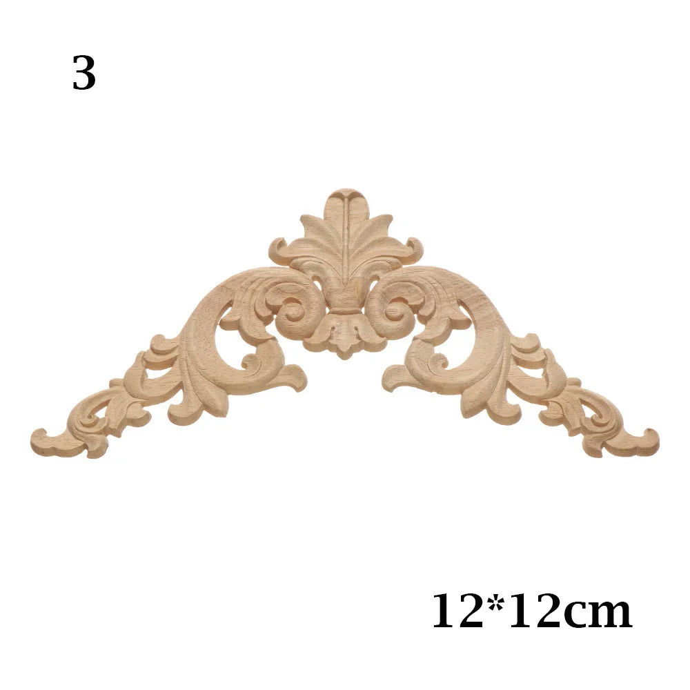 appliques decoratives bois floral sculptees baroques naturelles decoration murale farmhouse classic