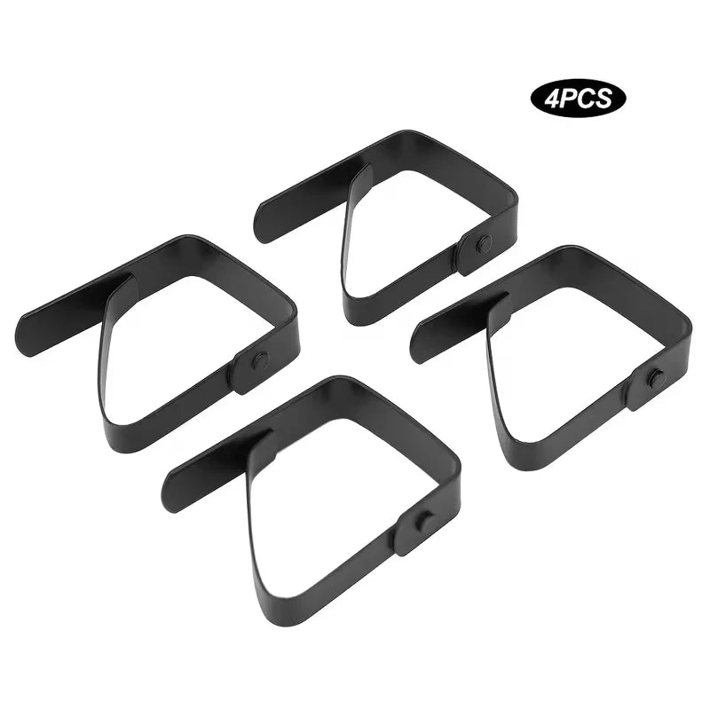 clips nappe adhésifs acier inoxydable moderne noir pièces fixations table événement