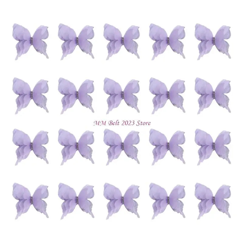 papillons décoratifs adhésifs blanc rose bleu marine rouge noir elegance enfants translucent veines strass