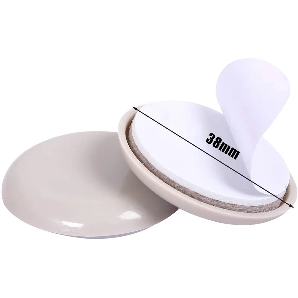 protections pieds meubles beige rondes adhésives set utilitaire 16 pieces 25mm 32mm 38mm