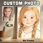 affiche personnalisée minimaliste texte noir opacité papier imprimé blanc portrait livre cadeau famille amis