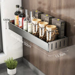 Étagère murale T1 pour épices en métal - Organisateur de rangement de cuisine
