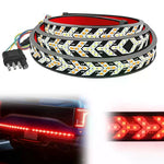 ruban led rouge noir flèches blanches moderne clips connecteur électrique