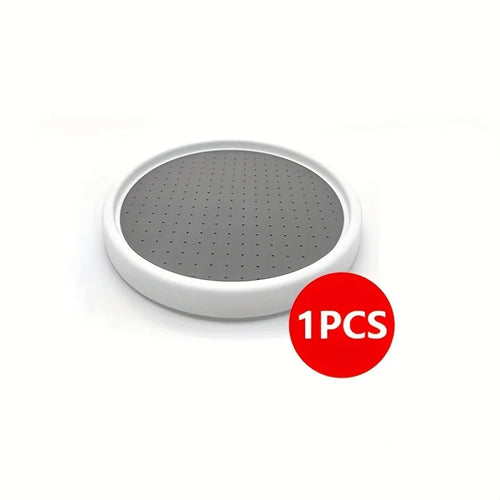 plateau tournant rotatif blanc gris moderne rangement cuisine étagères condiments épices sauces minimalistemaximinimalistemaxi