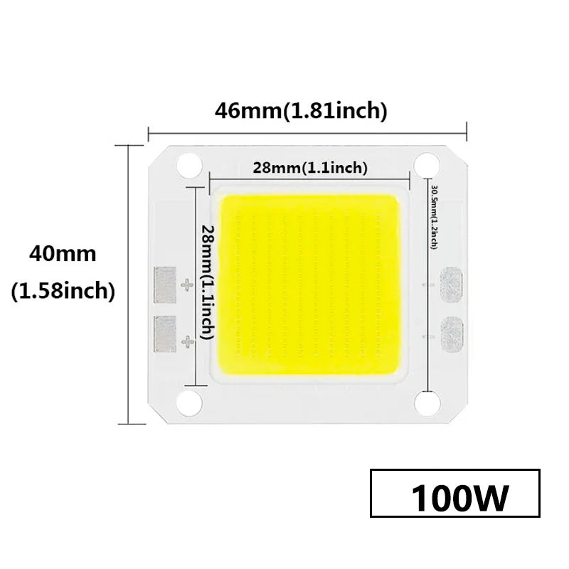 puce led cob 10w 20w 30w 50w 70w 100w cold white warm white haute