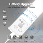 lampe led rechargeable détecteur mouvement 20cm 30cm 40cm 50cm blanc moderne adhésif interrupteur tactile