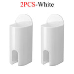 porte brosse dents adhésive transparente moderne support salle bains blanc simple minimaliste
