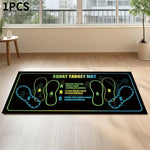 tapis d'entraînement fitness multicolore antidérapant squats marquages musculaires usage maison sport