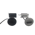 éclairage led mural contemporain blanc noir gris ip65 extérieur encastrable verre trempé