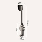 support mural sèche cheveux lisseur aluminium gris moderne épuré électroplaqué fixations salle bain