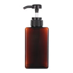 flacon pompe distributeur savon liquide mains transparent rectangulaire moderne minimaliste salle bain