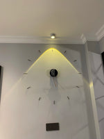 horloge murale minimaliste aiguille quartz face unique acrylique nature morte salon contemporain