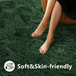 tapis moderne vert foncé doux fourré salon chambre balcon adhésif polyeste qualité spécialité moisture
