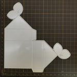 plaque découpée scrapbooking motifs architecturaux fenêtres toits blanc architectural papier cartonné