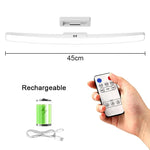 lampe led rechargeable blanc moderne ajustement 120° détachable remote control