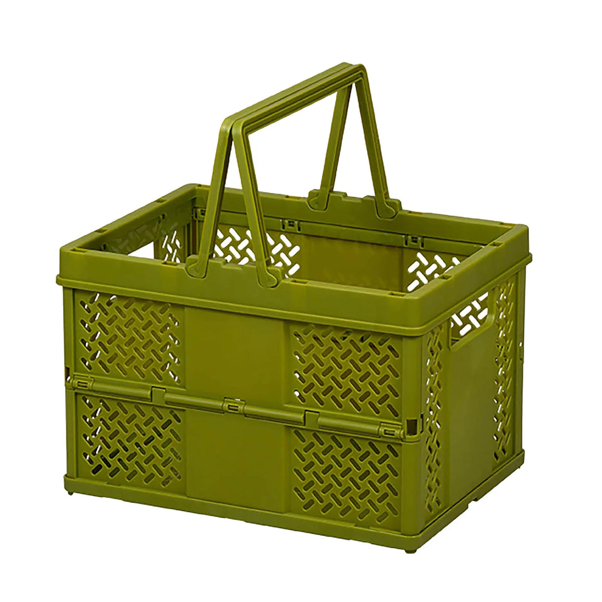 panier pliable orange rose vert moderne poignées détachables grille géométrique opaquet multifonctionnement