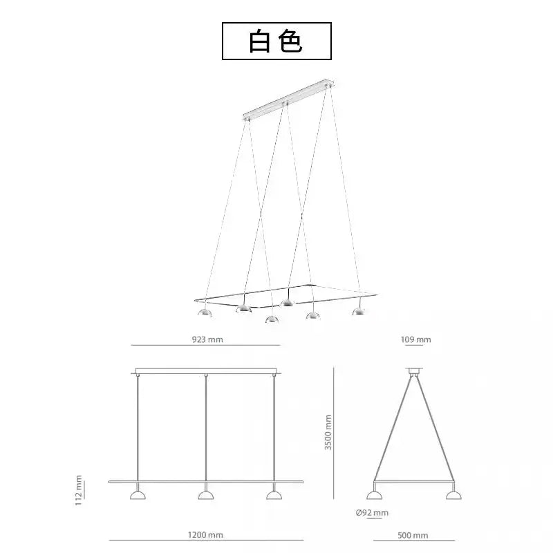lampe led moderne minimaliste noir blanc support mural interrupteur câble chambre salon