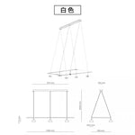 lampe led moderne minimaliste noir blanc support mural interrupteur câble chambre salon