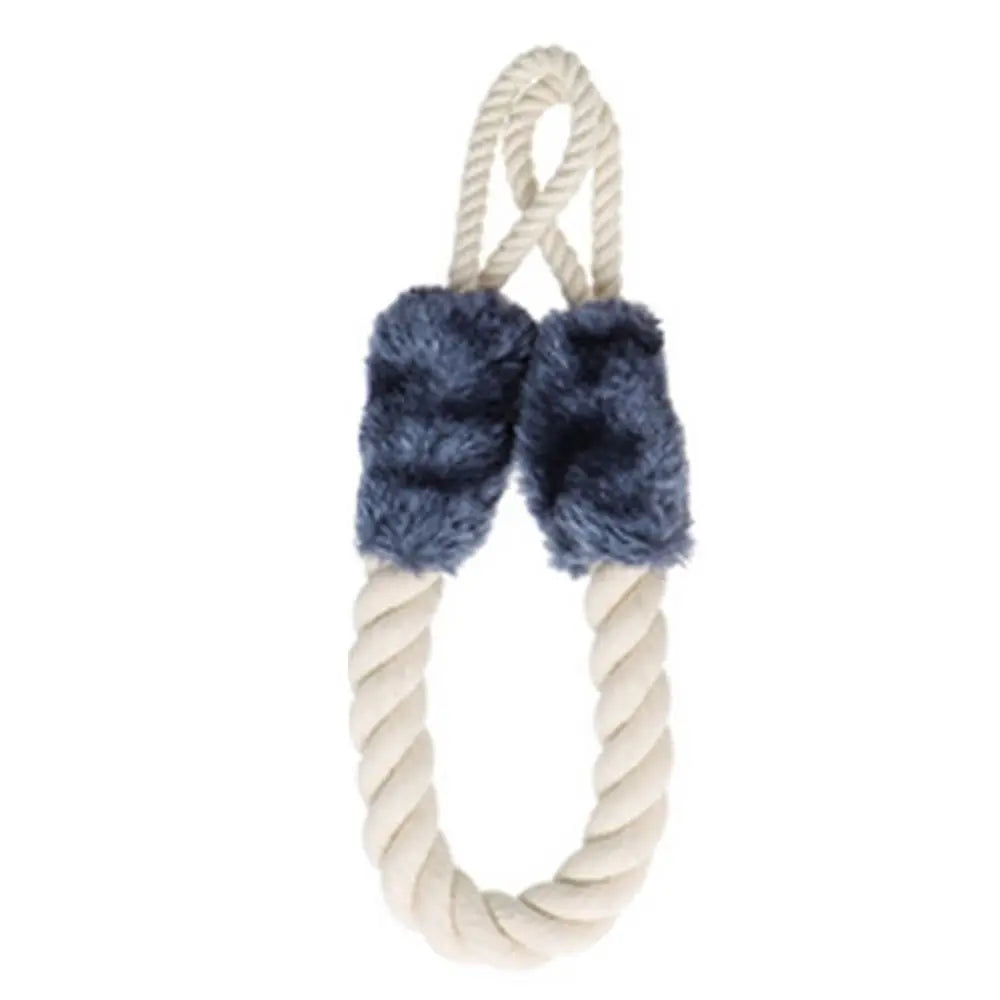 boucle porte corde torsadée fourrure doublure moderne rustique blanc noir bleu marron