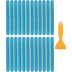 tapis antidérapant moderne adhésif rayures horizontales salle bain gris blanc respectueux environnement sécurité douche