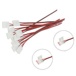 connecteurs led bande broches blanc rouge noir 8mm 10mm adhésifs modernes 20 pièces