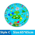 tapis jeu d'eau chat pompe motif marin poisson lit gonflable interactif