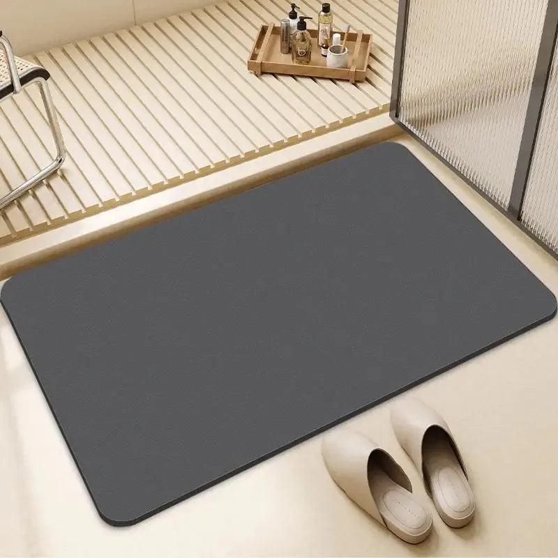 tapis bain résistant rides gris bleu vert moderne sans motif 40x60cm 50x80cm