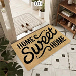 tapis d'entrée marron clair noir motif géométrique moderne imperméable couloir garage sol