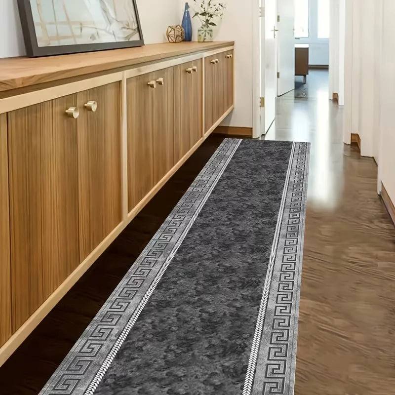 tapis moderne noir blanc gris carreaux marbre rayures salon chambre extérieur commercialisation