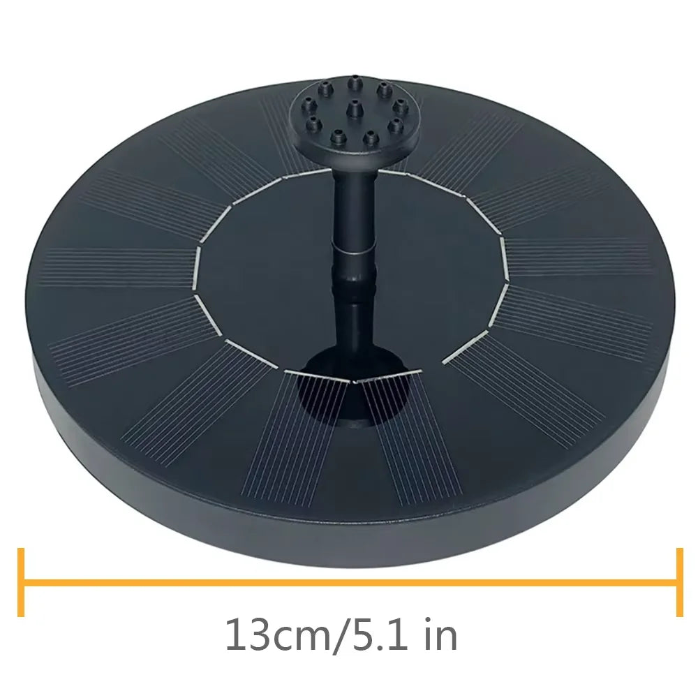 fontaine solaire moderne panneau noir texture solaire adhésif pompe eau amovible batterie diffuseurs bague