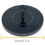 fontaine solaire moderne panneau noir texture solaire adhésif pompe eau amovible batterie diffuseurs bague